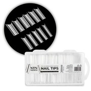 Tipsy do szybkiego przedłużania paznokci Nail Tips NTN Premium kwadrat tunelowy 100 szt NTN Premium