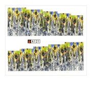 Naklejki wodne do paznokci arkusz 6,5 x 5,5 cm na 10 palców Nr a121 Allepaznokcie