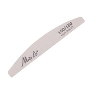 Pilnik do paznokci Bezpieczny Pakiet łódka półksiężyc MollyLac 100/180 zebra 1 szt MollyLac