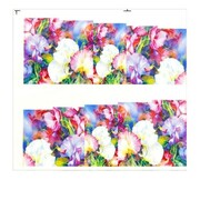 Naklejki wodne do paznokci arkusz 7 x 6,5cm na 10 palców c Nr 260 Allepaznokcie