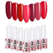 7x Lakier Hybrydowy ALLELAC 6g Reds1 ZESTAW 7w1