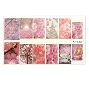 Naklejki wodne do paznokci arkusz 9 x 5,5 cm a Nr 632 Allepaznokcie