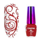 Lakier do stempli i stampingu MollyLac czerwony 10ml Nr 5 MollyLac