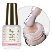 Baza kauczukowa elastyczne paznokcie manicure pedicure do ozdób S.O.S. Antidotum Pro Salon Molly Nails Powder Pink 15g Molly Nails