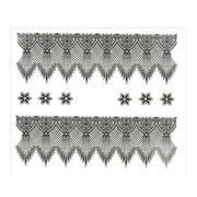 Naklejki wodne do paznokci arkusz 6,5 x 5,5cm ornamenty A657 Allepaznokcie