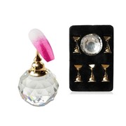 Magnetyczny uchwyt stojak holder do wzorków i zdobień kula Nr 2 Allepaznokcie