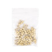 Mikroringi z silikonem do przedłużania włosów 4,5 mm kolor Nr 12 woreczek 100 szt Allepaznokcie