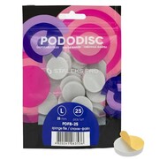 Nakładki ścierne tarcze wymienne buffer do PODODISC Staleks Expert rozmiar L 25 mm 25 szt Staleks