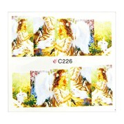 Naklejki wodne do paznokci arkusz 7 x 6,5 cm na 10 palców c Nr 226 Allepaznokcie