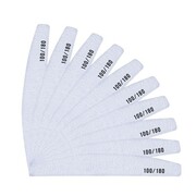 Pilnik do paznokci łódka półksiężyc zebra 100/180 pakiet 10szt GNB-LAB