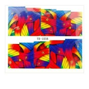 Naklejki wodne do paznokci arkusz 6,5 x 5,5 cm na 10 palców yb Nr 1056 Allepaznokcie