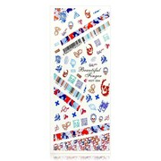 Naklejki wodne do paznokci arkusz 12,5 x 5,5 cm hot Nr 204 Allepaznokcie