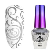 Lakier do stempli i stampingu MollyLac 10 ml Srebrny Nr 3 MollyLac