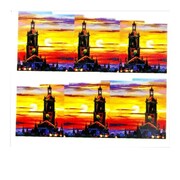 Naklejki wodne do paznokci arkusz 6,5 x 5,5cm na 10 palców yb Nr 786 Allepaznokcie