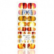 Naklejki wodne do paznokci arkusz 12,7 x 5,5 cm hot Nr 339 Allepaznokcie