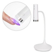 Lampa do paznokci LED 3W Molly Nails do lakierów hybrydowych żeli i akrylożeli bezprzewodowa biała U2 3m długości kabla Molly Nails