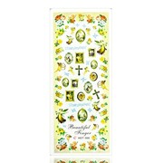 Naklejki wodne do paznokci arkusz 12,5 x 5,5 cm hot Nr 068 Allepaznokcie