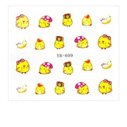 Naklejki wodne do paznokci zwierzęta YB-609 Allepaznokcie