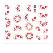 Naklejki wodne do paznokci kwiaty YB-832 Allepaznokcie