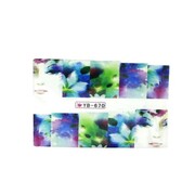 Naklejki wodne do paznokci arkusz 6,5 x 5,5 cm na 10 palców yb Nr 670 Allepaznokcie