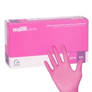 Rękawiczki jednorazowe nitrylowe diagnostyczne i ochronne Easycare nitrile Pink rozmiar XS różowe 100 szt Zarys