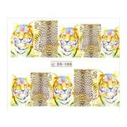 Naklejki wodne do paznokci arkusz 6,5 x 5,5 cm na 10 palców bn Nr 088 Allepaznokcie