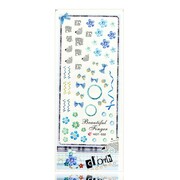 Naklejki wodne do paznokci arkusz 12,7 x 5,5 cm hot Nr 332 Allepaznokcie