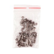 Mikroringi z silikonem do przedłużania włosów 5 mm kolor Nr 3 woreczek 100 szt Allepaznokcie