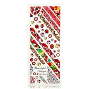 Naklejki wodne do paznokci arkusz 12,5 x 5,5 cm hot Nr 012a Allepaznokcie