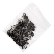 Mikroringi z silikonem do przedłużania włosów 5 mm kolor Nr 2 woreczek 100 szt Allepaznokcie