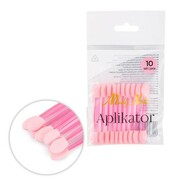 Aplikator pacynka do wcierania pyłków Molly Nails różowy 10 szt Molly Nails
