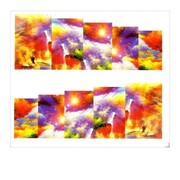 Naklejki wodne do paznokci arkusz 6,5 x 5,5 cm na 10 palców a Nr 172 Allepaznokcie