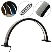 Lampa kosmetyczna LED łuk 25W biurkowa bezcieniowa czarna z cyrkoniami rozmiar S HQ-55D GNB-LAB