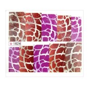 Naklejki wodne do paznokci arkusz 6,5 x 5,5 cm na 10 palców yb Nr 1624 Allepaznokcie