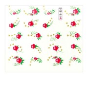 Naklejki wodne do paznokci arkusz 6,5 x 5,5 cm na 10 palców yb Nr 853 Allepaznokcie