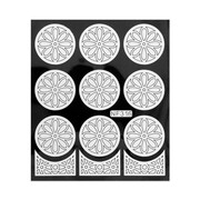 Naklejki do paznokci szablon do malowania wzorów białe Nr nf316 Allepaznokcie