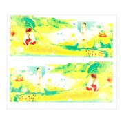 Naklejki wodne do paznokci arkusz 6,5 x 5,5cm na 10 palców YB Nr 780 Allepaznokcie