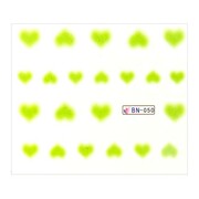 Naklejki wodne do paznokci arkusz 6,5 x 5,5 cm na 10 palców bn Nr 050 Allepaznokcie