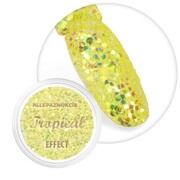 Pyłek do paznokci Tropical Effect Allepaznokcie Banana 1 g Nr 04 Allepaznokcie