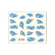 Naklejki wodne do paznokci arkusz 6,5 x 5,5 cm Nr 1722 Allepaznokcie