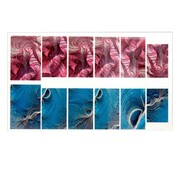 Naklejki wodne do paznokci arkusz 6,5 x 5,5cm na 10 palców Nr 725 Allepaznokcie