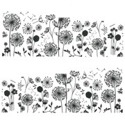 Naklejki wodne do paznokci kwiaty YZW-B005 Allepaznokcie