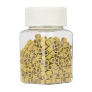 Mikroringi z silikonem do przedłużania włosów 4,5 mm kolor Nr 8 500 szt Allepaznokcie