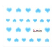 Naklejki wodne do paznokci arkusz 6,5 x 5,5 cm na 10 palców bn Nr 060 Allepaznokcie