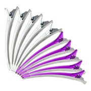 Klipsy do włosów plastik metal komplet 10szt Allepaznokcie