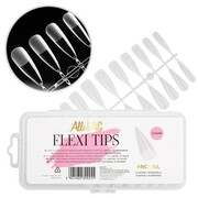 Tipsy do szybkiego przedłużania paznokci Flexi Tips AlleLac migdał 240 szt AlleLac