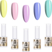 5x Lakier Hybrydowy ALLELAC 5g Limited Edition Pastelowe Kolory