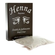 Henna szczecińska w proszku do farbowania brwi i rzęs - brązowa - 25g Allepaznokcie