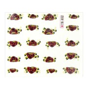 Naklejki wodne do paznokci kwiaty YB-852 Allepaznokcie