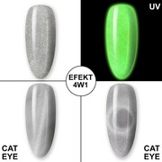 Lakier hybrydowy LED/UV Gel Polish świecący w ciemności MollyLac Night Glowing Nr 676 Freestate HEMA/Di-HEMA Free 5 g MollyLac